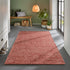Wollteppich Natur | Reine Schur-Wolle Handweb Teppich im Skandinavischen Design | Rot